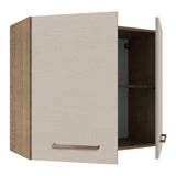 Alacena 80 cm 2 Puertas Marrón/Crema Agata Madesa