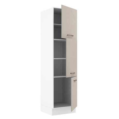 Mueble Despensa 60 cm 3 Puertas Blanco/Crema Agata Madesa