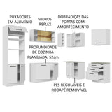 Cocina Integral Esquinera 399cm Blanco Agata 01