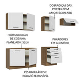 Cocina Integral 260cm Marrón/Blanco Agata 02