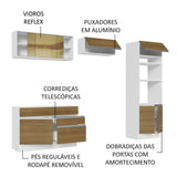 Cocina Integral 270cm Blanco/Marrón Glamy 12