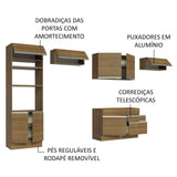 Cocina Integral 350cm Marrón Glamy Madesa 01