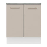 Mueble de Cocina  70 cm 2 Puertas Blanco/Crema Agata Madesa