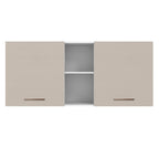 Alacena 150 cm 2 Puertas y 2 Nichos Blanco/Crema Agata Madesa