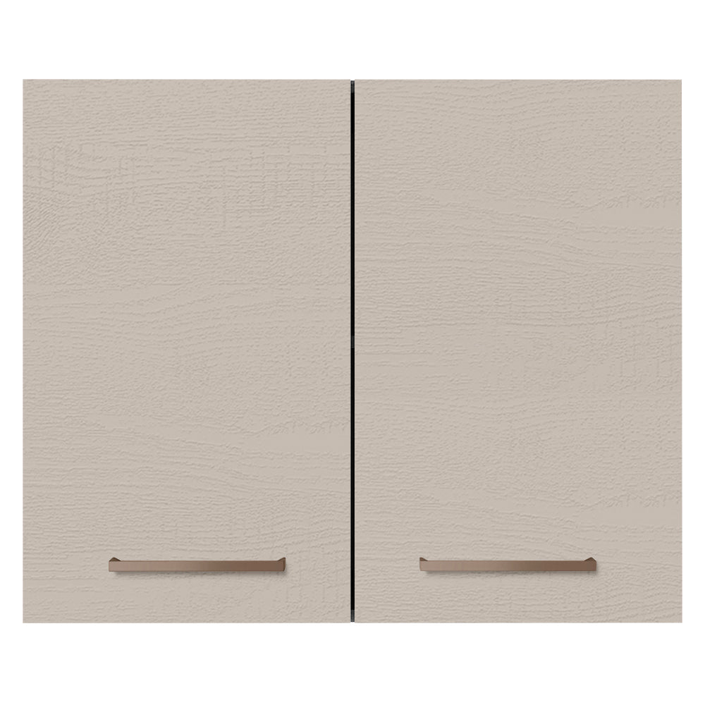 Alacena 80 cm 2 Puertas Marrón/Crema Agata Madesa