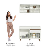 Cocina Integral 120cm Blanco Reims 01