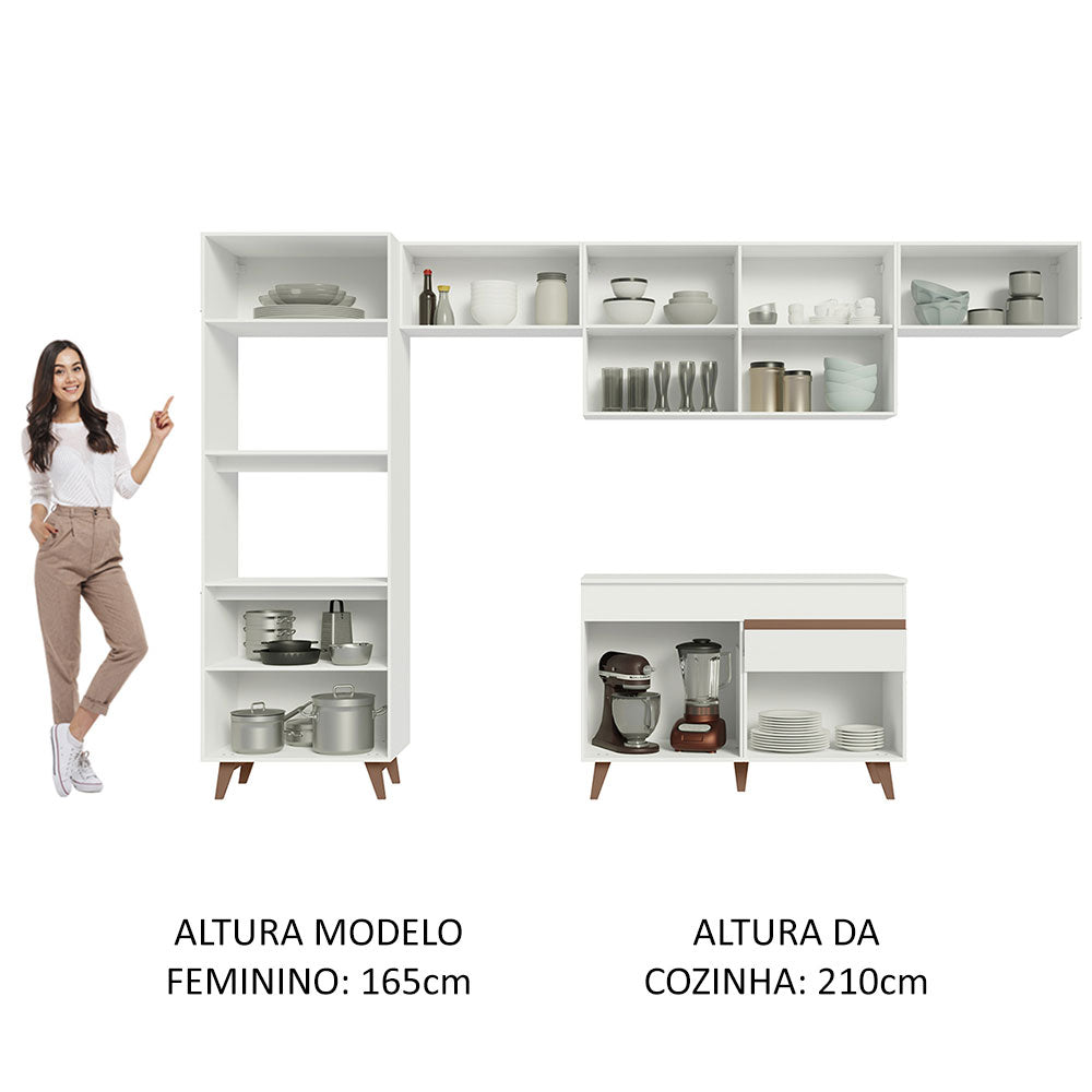 Cocina Integral 330 cm Blanco Reims 01