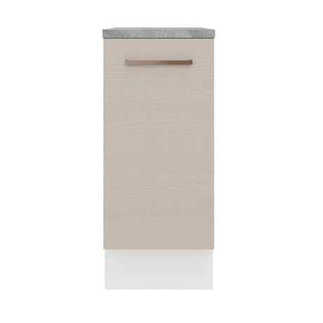 Mueble de Cocina 35 cm 1 Puerta Blanco/Crema Agata Madesa