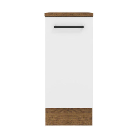 Mueble de Cocina Madesa Agata 35 cm 1 Puerta Marrón/Blanco