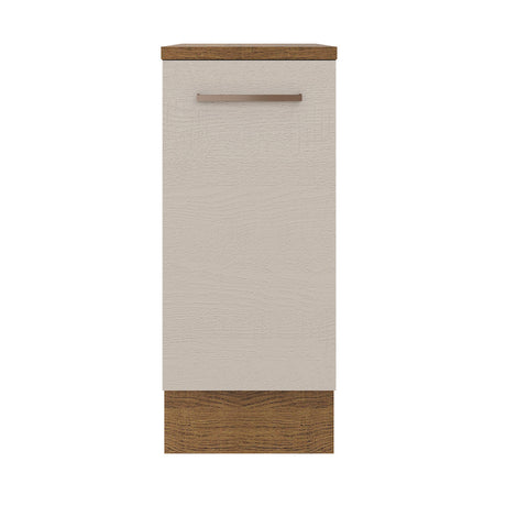 Mueble de Cocina 35 cm 1 Puerta Marrón/Crema Agata Madesa