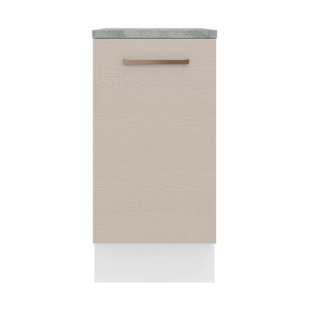 Mueble de Cocina 40 cm 1 Puerta Blanco/Crema Agata Madesa