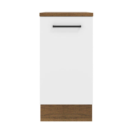 Mueble de Cocina Madesa Agata 40 cm 1 Puerta Marrón/Blanco