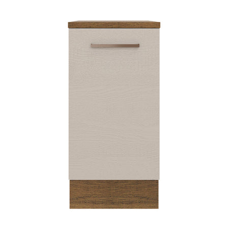 Mueble de Cocina 40 cm 1 Puerta Marrón/Crema Agata Madesa