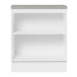 Mueble de Cocina  70 cm 2 Puertas Blanco/Crema Agata Madesa