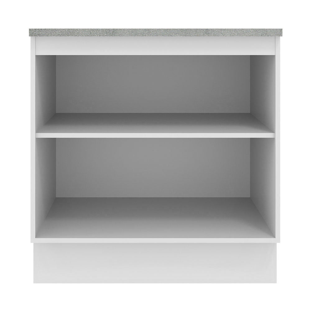 Mueble de Cocina 80 cm 2 Puertas Blanco/Crema Agata Madesa