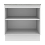 Mueble de Cocina 80 cm 2 Puertas Blanco/Crema Agata Madesa