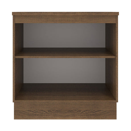 Mueble de Cocina Madesa Agata 80 cm 2 Puertas Marron/Blanco