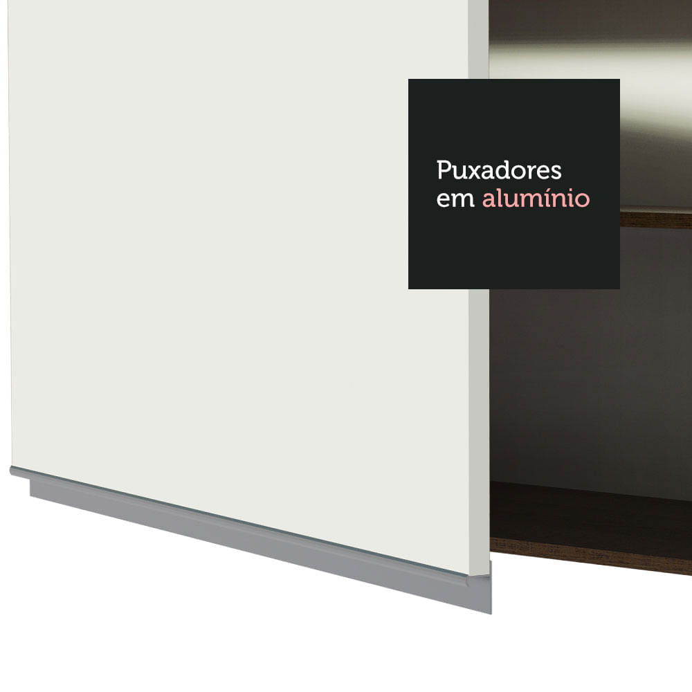 Cocina Integral 220cm Marrón/Blanco Glamy  01