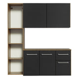 Mueble de Cocina Compacto 120cm Marron/Negro Easy Madesa