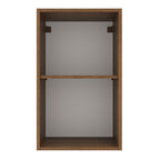 Alacena Madesa Agata 40 cm 1 Puerta Marrón/Blanco