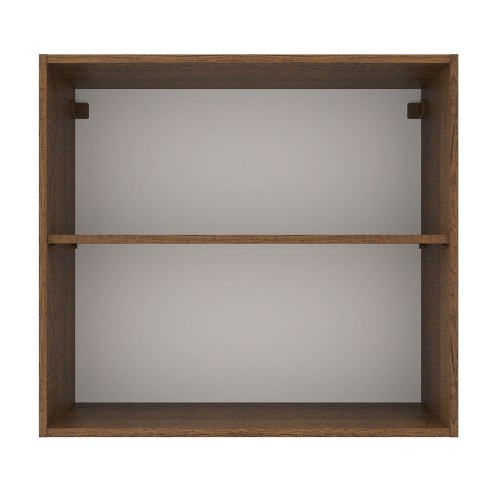 Alacena Madesa Agata 70 cm 2 Puertas Marron/Blanco