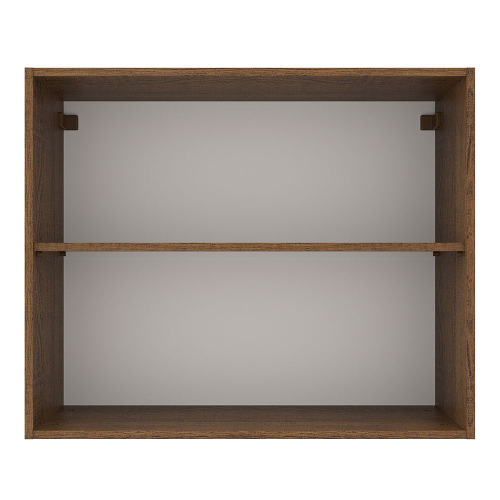 Alacena Madesa Agata 80 cm 2 Puertas Marrón/Blanco