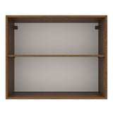 Alacena Madesa Agata 80 cm 2 Puertas Marrón/Blanco