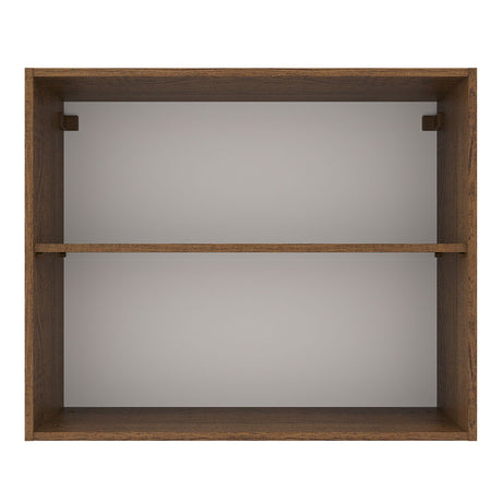 Alacena Madesa Agata 80 cm 2 Puertas Marrón/Blanco