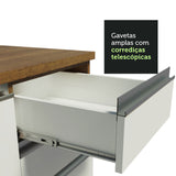 Cocina Integral 220cm Marrón/Blanco Glamy  01