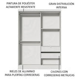 Closet Luke Madesa 2 Puertas Corredizas