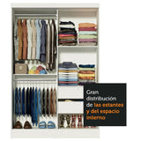 Closet Luke Madesa 2 Puertas Corredizas 1 Puerta Con Espejo