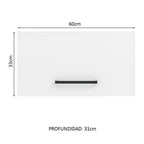 Alacena 60 cm 1 Puerta Basculante Blanco Agata Madesa