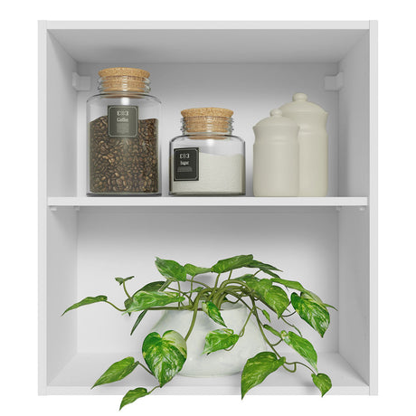 Alacena Madesa 60 cm con 2 nichos abiertos - Blanco