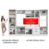 Cocina Integral 330cm Blanco Agata 02