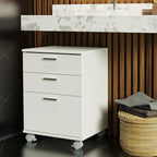 Cajonera para Baño Blanco con 3 Cajones y Ruedas Madesa