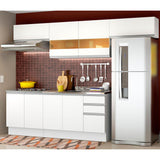 Cocina Integral 280cm Blanco Glamy Madesa 02