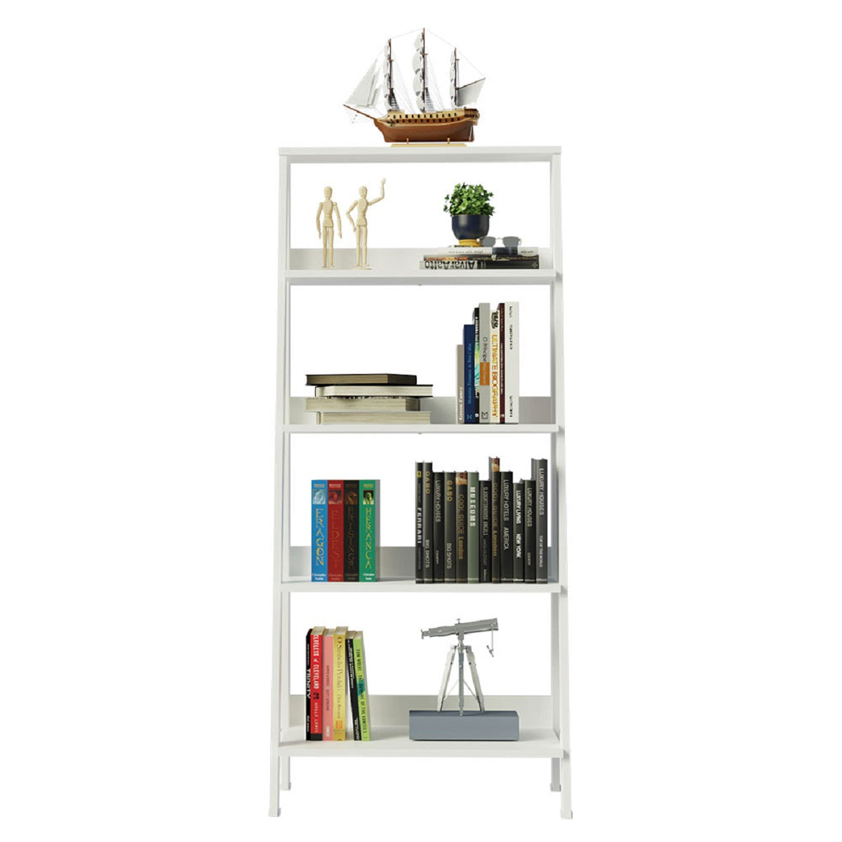 Mueble Biblioteca Librero Madesa Con 4 Niveles