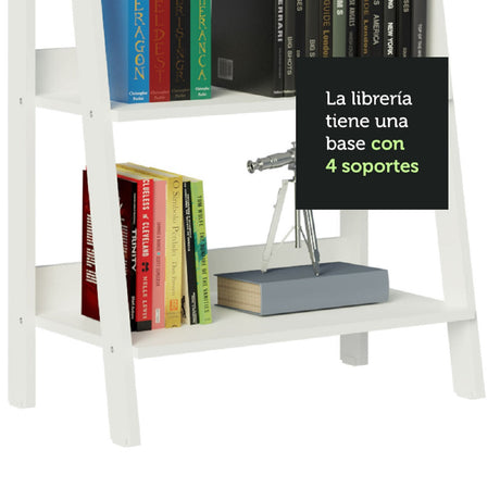 Mueble Biblioteca Librero Madesa Con 4 Niveles