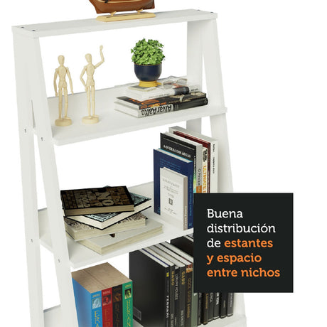 Mueble Biblioteca Librero Madesa Con 4 Niveles