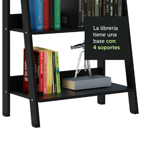 Mueble Biblioteca Librero Madesa Con 4 Niveles