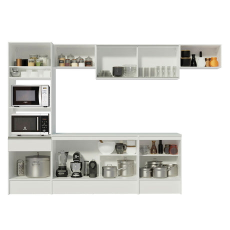 Cocina Integral 300cm Blanco Topazio Madesa 01