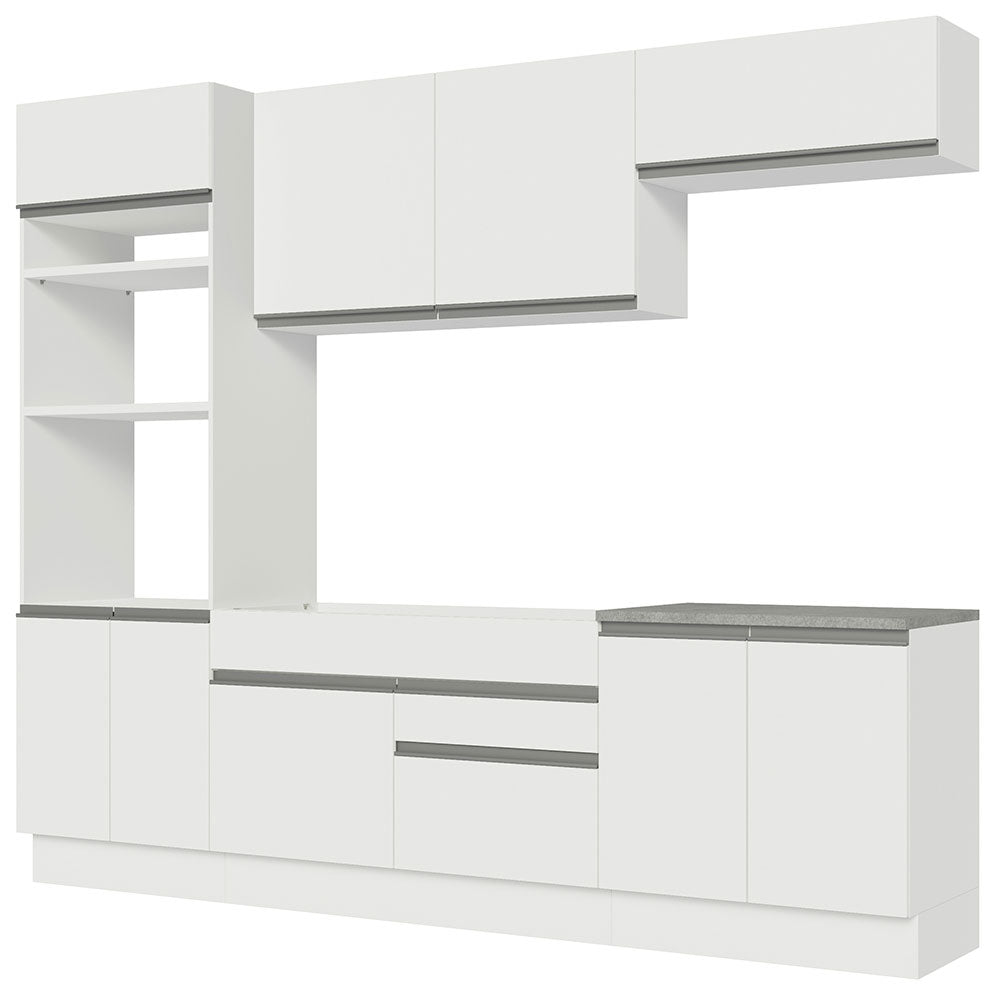 Cocina Integral 270cm Blanco Glamy Madesa 13