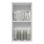 Alacena Madesa Glamy 35 cm 1 Puerta Blanco/Marrón