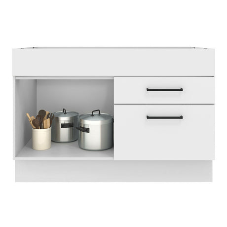 Mueble de Cocina Madesa Agata 1 Puerta y 2 Cajones Blanco
