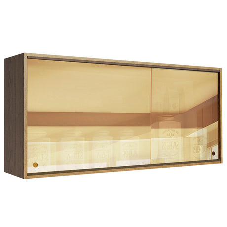 Alacena Madesa Emilly 2 Puertas Correderas Cristal Reflejo