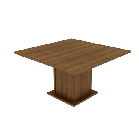 Juego de Comedor Mesa Tablero de Madera 8 Sillas Marrón/Negro Marisa Madesa