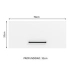 Alacena 70 cm 1 Puerta Basculante Blanco Agata Madesa