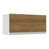 Alacena Madesa Glamy 70 cm 1 Puerta Basculante Blanco/Marrón