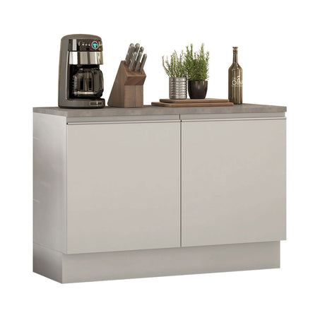 Mueble de Cocina para Fregadero Madesa Glamy 120 cm 2 Puertas (con Tablero) Blanco