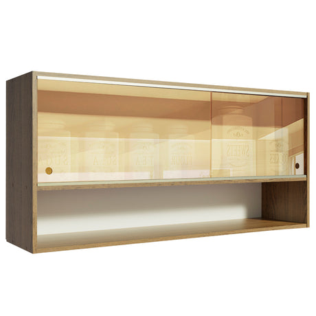 Alacena Madesa Emilly 2 Puertas Corredera Cristal Reflejo